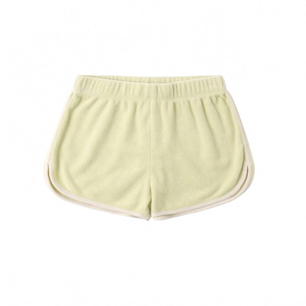 NEW RYLEE + CRU girl's track short in citron